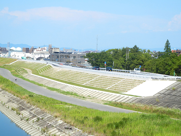 庄内川稲葉地築堤護岸工事