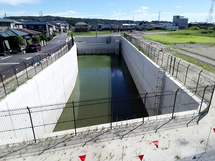 熊野桜佐地区雨水3号幹線調整池築造工事